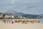 Malaga, Andalucia/spain - July 5 : People Relaxing On The Beach Stock Photo