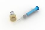 Syringe And Medicine Stock Photo