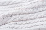 White Knit Soft Fabric Stock Photo