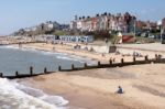 View Of The Beach At Southwold Stock Photo