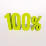 Percentage Sign, 100 Percent Stock Photo