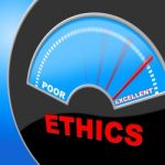 Excellent Ethics Shows Moral Principles And Excellency Stock Photo