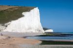 Seaford, Sussex/uk - August 15 : Seven Sisters In Sussex On Augu Stock Photo
