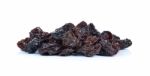 Dried Raisins Isolated On A White Background Stock Photo