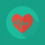 Medical Flat Icon. Heartbeat Stock Photo
