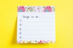 Things To Do List Stock Photo
