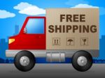 Free Shipping Shows With Our Compliments And Deliver Stock Photo