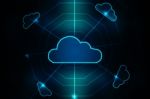 2d Rendering Technology Cloud Computing  Stock Photo