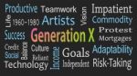 Generation X Word Cloud Concept With Great Terms Such As Now Stock Photo
