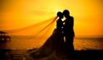 Couple In Love At Sunset  Stock Photo