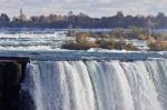 Beautiful Photo With Amazing Powerful Niagara Waterfall Stock Photo