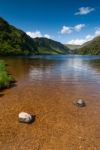 Upper Lake In Glendalough Stock Photo