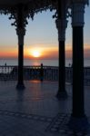 Brighton, East Sussex/uk - January 26 : View Of The Sunset From Stock Photo