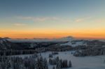 Sunrise Over The Alps Stock Photo