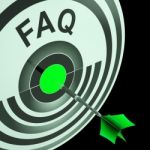 Faq Shows Frequently Asked Questions Stock Photo