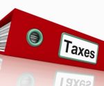 File With Taxes Word Stock Photo