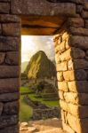 Machu Picchu, Peruvian Andes, Sacred Valley Stock Photo