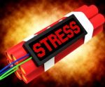 Stress On Dynamite Showing Pressure Of Work Stock Photo