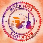 Rock Hits Indicates Sound Track And Audio Stock Photo