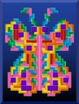 Tetris Butterfly Stock Photo