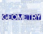 Geometry Words Means Measurement Geometer And Topology Stock Photo