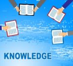 Knowledge Books Show Know How And Wisdom Stock Photo