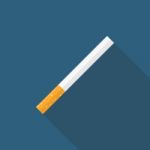 Cigarette In Flat Style Design Stock Photo