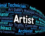 Artist Job Shows Hire Painter And Artwork Stock Photo