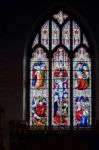 East Grinstead,  West Sussex/uk - August 18 :  Stained Glass Win Stock Photo