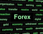 Currency Forex Shows Exchange Rate And Foreign Stock Photo