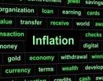 Finance Inflation Means Investment Growing And Earnings Stock Photo