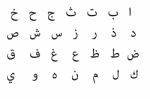 Arabic Alphabet Stock Photo
