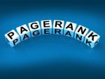 Pagerank Blocks Refer To Page Ranking Optimization Stock Photo