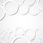 Abstract Blank Geometric Circle With Drop Shadow Background Stock Photo