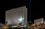 Tropicana Hotel Illuminated At Night Stock Photo