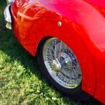 Close-up Rear Wheel Of A 1948 Jaguar Xk120 Stock Photo