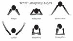 Body Language Signs Stock Photo
