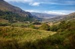 Valley In Snowdonia National Park Stock Photo