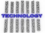 3d Image Technology  Issues Concept Word Cloud Background Stock Photo