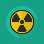 Medical Flat Icon. Radiation Symbol Stock Photo