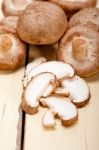 Shiitake Mushrooms Stock Photo