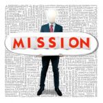 Business Word Cloud For Business And Finance Concept, Mission Stock Photo