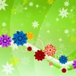 Background Flowers Represents Twist Backgrounds And Flora Stock Photo