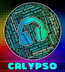 Calypso Music Indicates Sound Track And Caribbean Stock Photo