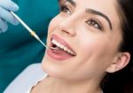 Teeth Examined By Dentist Stock Photo