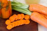 Artisan Preparation Of Pickling Fresh Organic Carrots Stock Photo