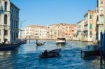 Venezia Con Gondola Stock Photo