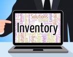 Inventory Word Shows Logistic Supply And Product Stock Photo
