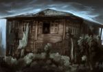 Illustration Digital Painting Ghost House Stock Photo