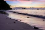 Beautiful Sunrise At The Beach Stock Photo